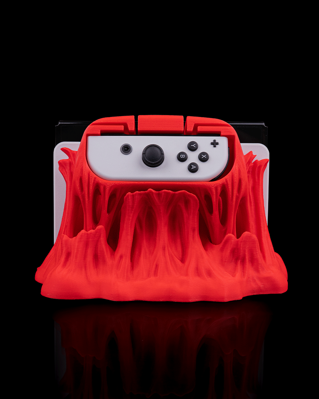 Controller holder in use – two controllers stored securely