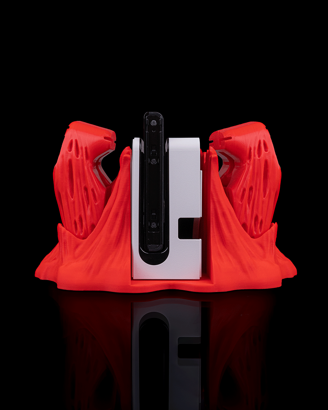 Side view of Chew It Dock Cover and Controller Holder combination