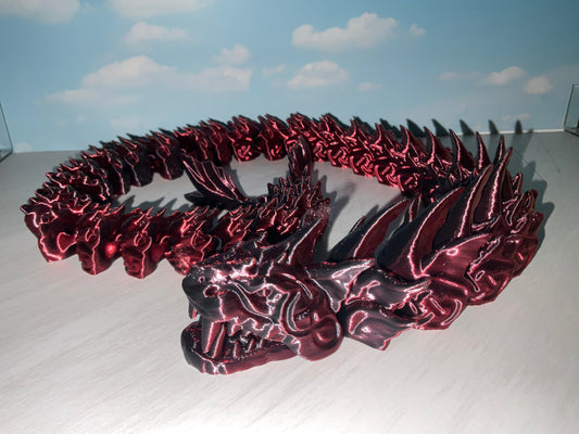 Articulated Dragon – Red & Black Collectible