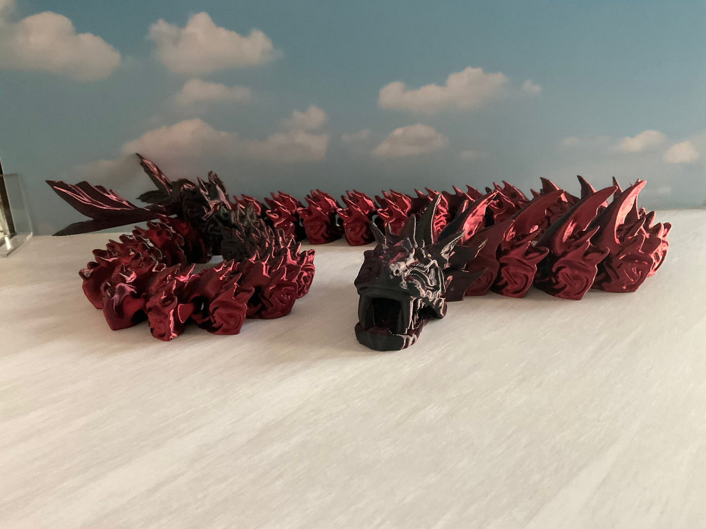 Articulated Dragon – Red & Black Collectible