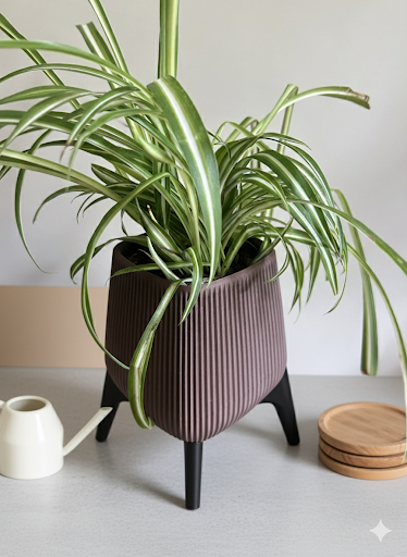 Spider Plant Planter – Modern Geometric